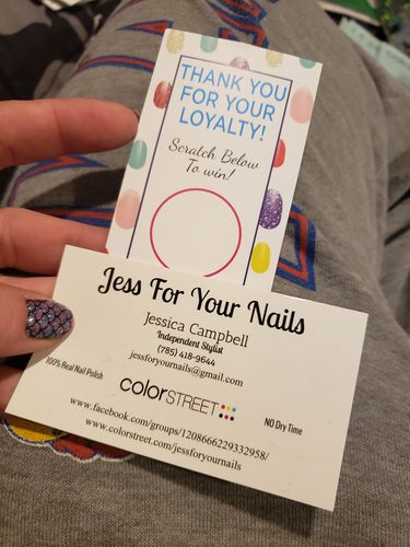 Customer photo review of Nails Scratch Off Cards