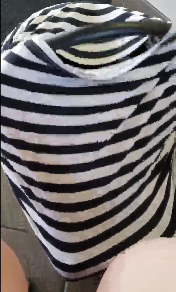 Customer photo review of Carseat Canopy - Nursing Cover