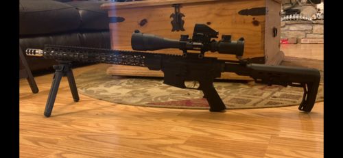 Customer photo review of Sniper ST 4-12x50 Scope Combo includes Red Laser Sight LED Flashlight and Holographic Dot Sight