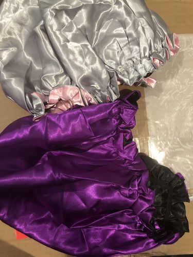 Customer photo review of Protein Pouf Protector. Double Layered. Anti Breakage Satin( Back in stock!)