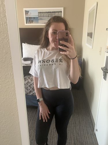 Customer photo review of LIMITED EDITION CROP TOP