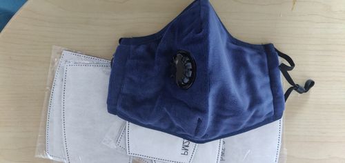 Customer photo review of Face Mask with Valve and PM 2.5 Filters