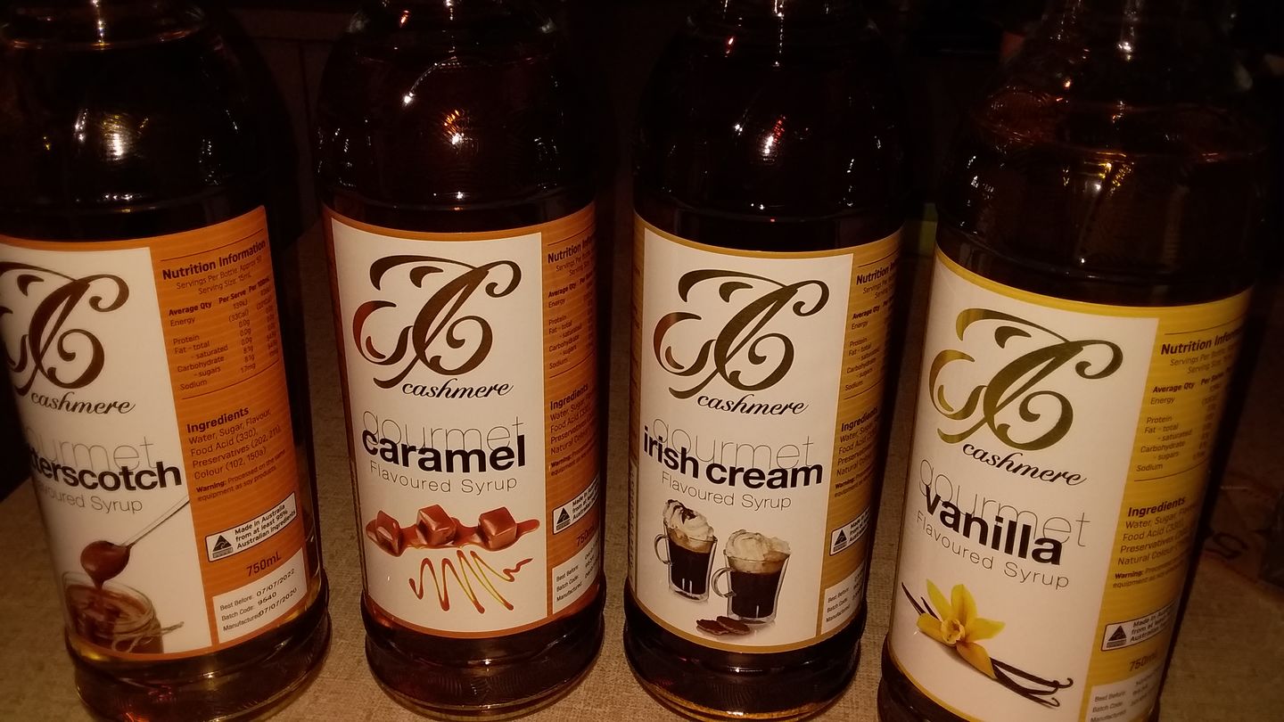 Customer photo review of Butterscotch Coffee Syrup