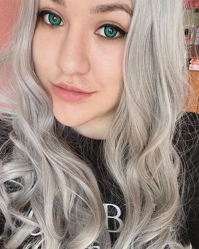 Customer photo review of Icoloured® Elf Green Naruto Colored Contact Lenses