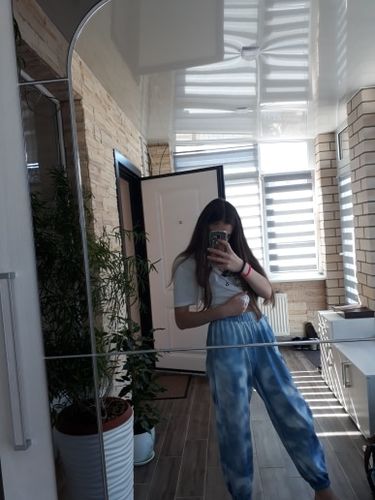 Customer photo review of "TIE DYE BUTTERFLY" JOGGERS