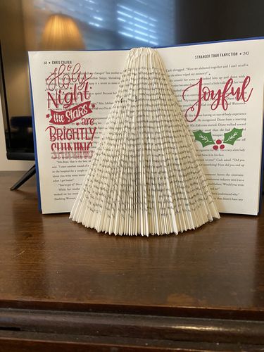 Customer photo review of Mesh Stencil - 2 pack - Vintage Christmas - 5.5 x 8.5