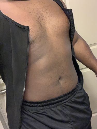 Customer photo review of Men's Zipper Heat Trapping Sweat Vest