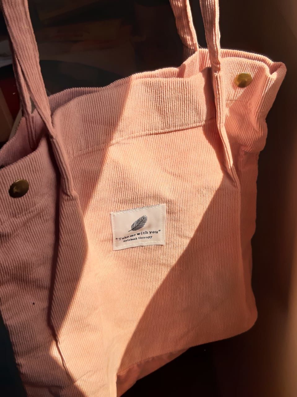 Customer photo review of Cord Tote Bag