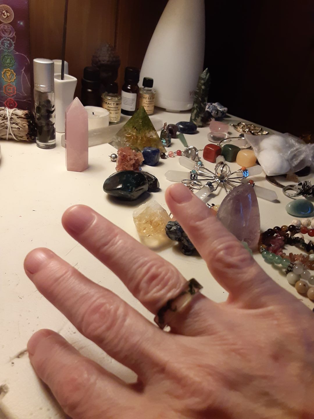 Customer photo review of Forest Soul Resin Ring