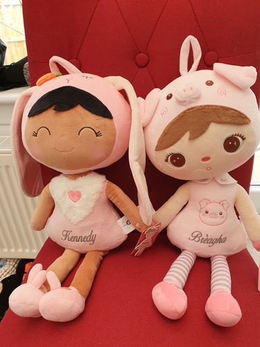 Customer photo review of Personalized Bunny Leyadoll with Gift Bag - 2 Skin Tones