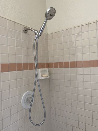 Customer photo review of 3-Spray Handheld Shower Head Set