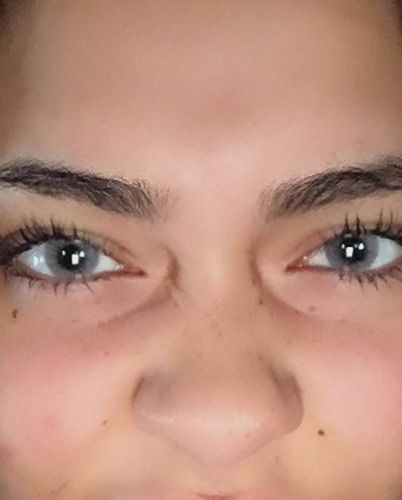Customer photo review of Icoloured® Polar Lights Grey Colored Contact Lenses