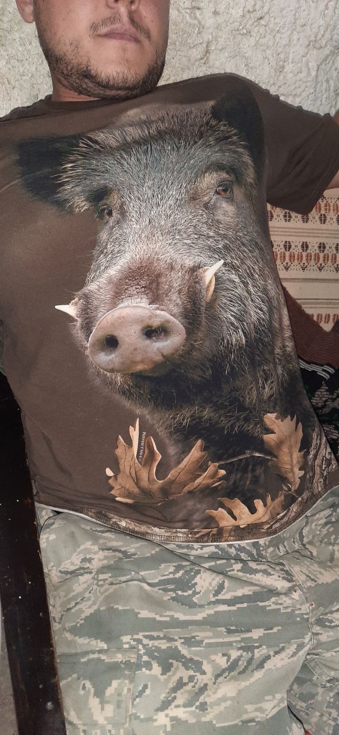 Customer photo review of Tricou Vanatoare din Bumbac Porc Salbatic DGT -  Maneca Scurta