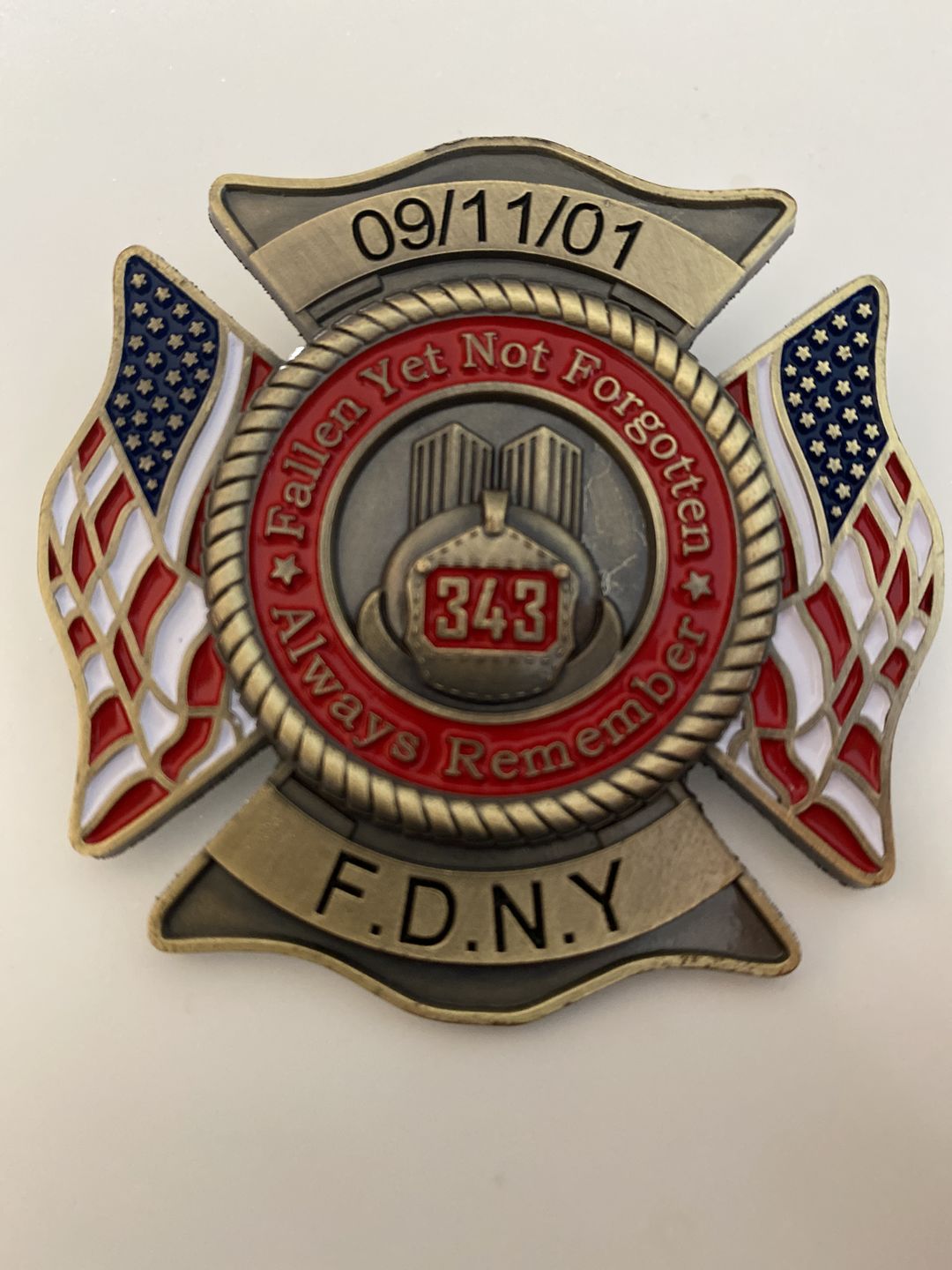Customer photo review of 9/11 Firefighter Lapel Pin