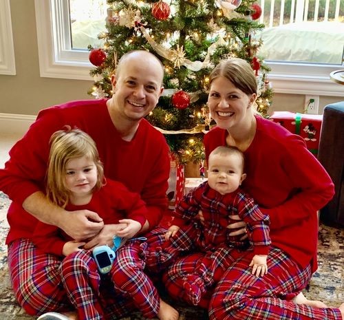 Customer photo review of Red Cotton Top Plaid Matching Family Christmas Pajama Set 963