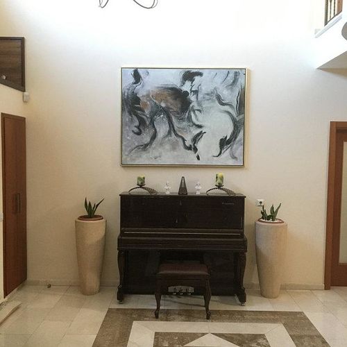 Customer photo review of Black And White  Abstract Art #ABAH20