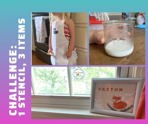 Customer photo review of Mesh Stencil - 2 pack - Folk Art - 4.25x11