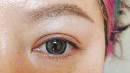 Customer photo review of Icoloured® Moonlight Blue Colored Contact Lenses