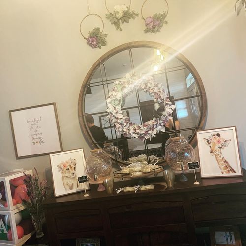 Customer photo review of Flower Crown Animals Canvas Prints