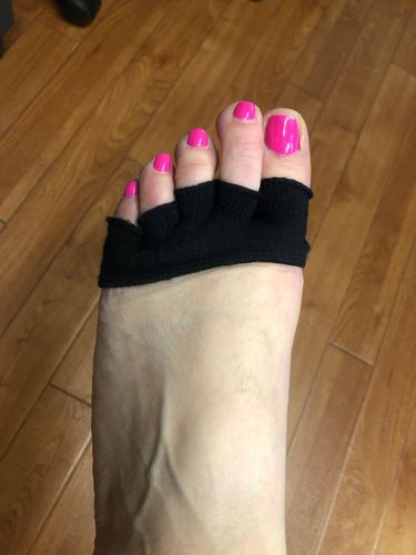 Customer photo review of 【Hot Sale】Comfortable Non-slip Corrective Toe Socks