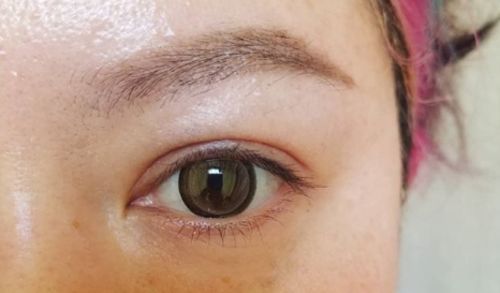Customer photo review of Icoloured® Moonlight Brown Colored Contact Lenses