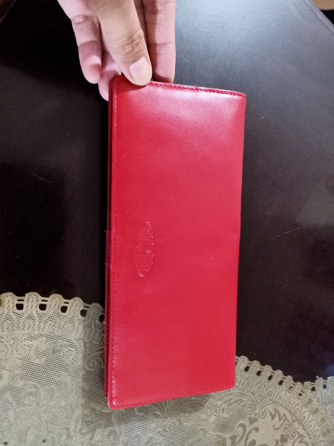 Customer photo review of Leather Executive Red