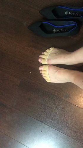 Customer photo review of 【Hot Sale】Comfortable Non-slip Corrective Toe Socks