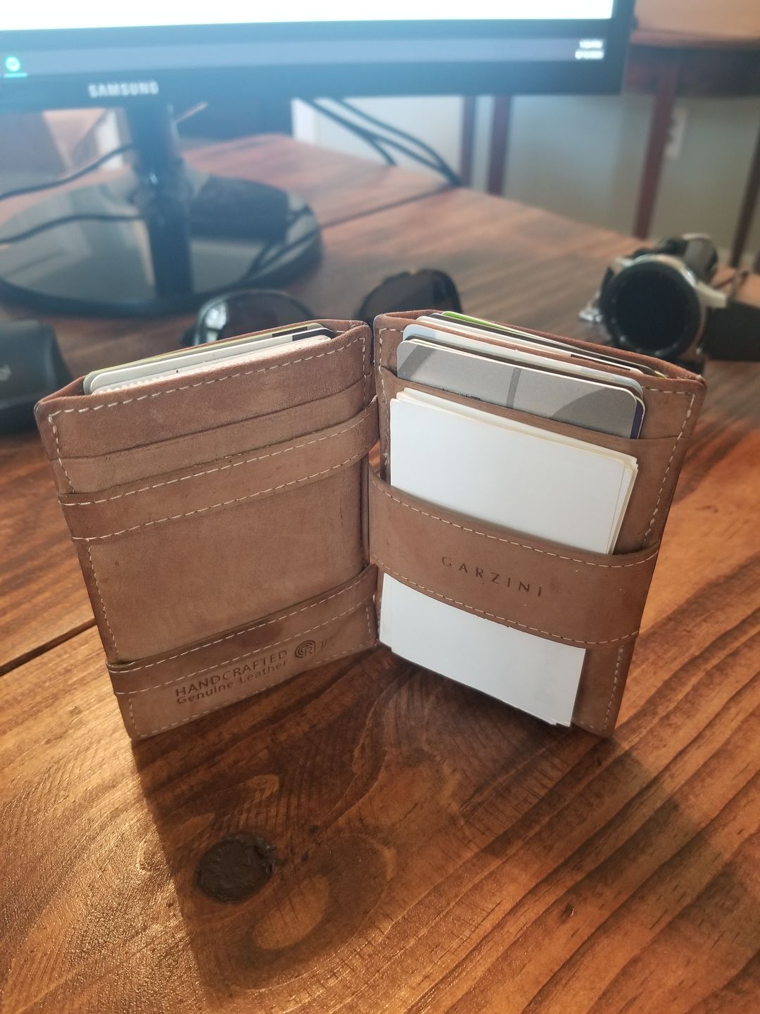 Customer photo review of Cavare Magic Wallet Card Sleeves Vintage