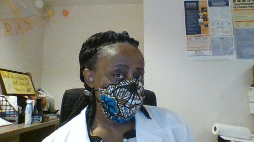 Customer photo review of PACK OF 6 ADULT REUSABLE FACE MASK