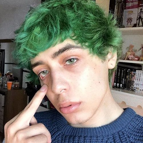 Customer photo review of Icoloured® Ice Green Colored Contact Lenses