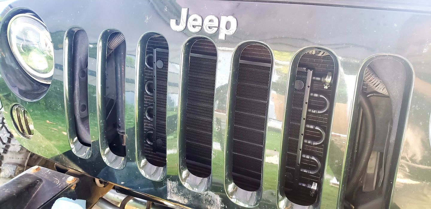 Customer photo review of 2007-2018 Jeep Wrangler Automatic Transmission Cooler for use With or W/O Supercharger