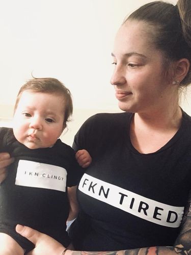 Customer photo review of MLW By Design - FKN Clingy Long Sleeve Bodysuit | White or Black