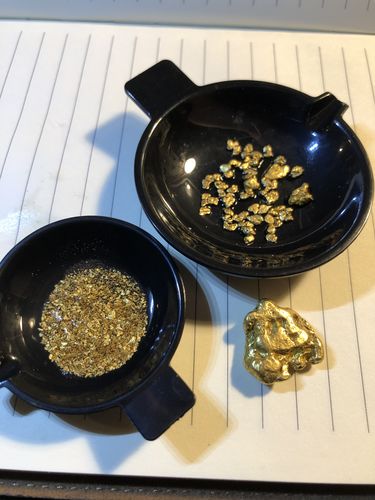 Customer photo review of *BOGO* NUGGET RESERVE '3 Ounce Nugget Hunt' - Gold Paydirt Concentrate - Panning Pay Dirt Bag