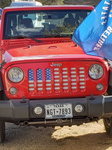Customer photo review of US Flag Mesh Grille Insert for 07-18 Jeep Wrangler JK/ JKU