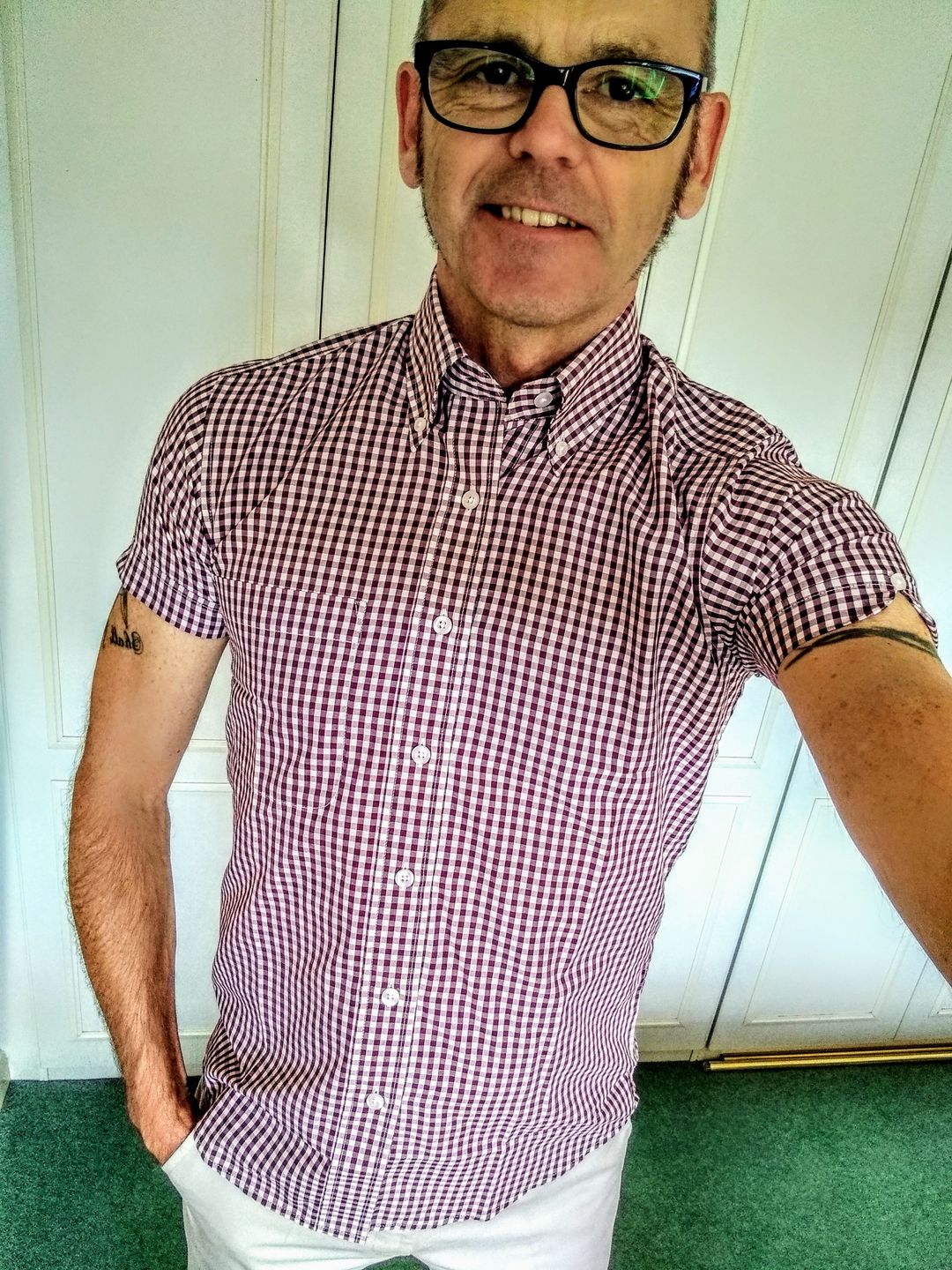 Customer photo review of Vintage Shirt -  Gingham Print