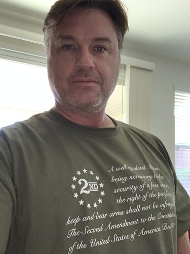 Customer photo review of 2nd Amendment Flag 1 Mens Apparel