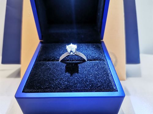 Customer photo review of Moissanite Series Sterling Silver Ring For Women ONE SIZE Adjustable