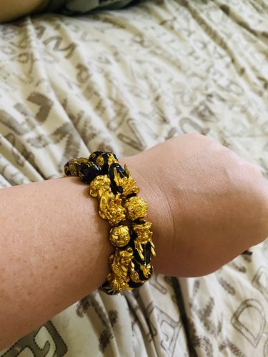 Customer photo review of Lucky Hematite Beads Bracelet - Eye of the Tiger