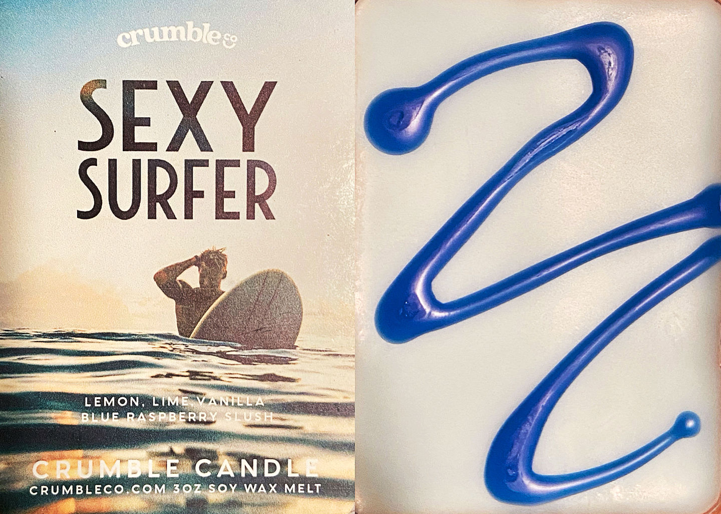Customer photo review of Sexy Surfer Wax Melts