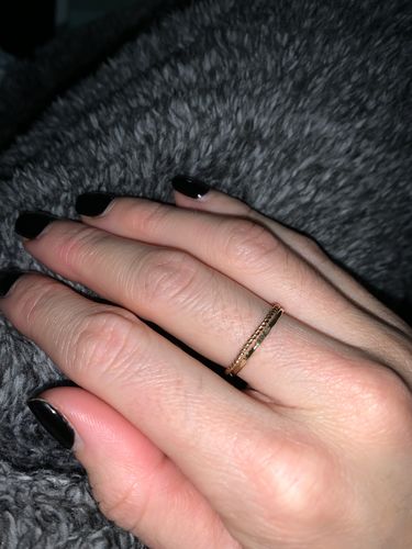 Customer photo review of Gold hammered & Twisted Set