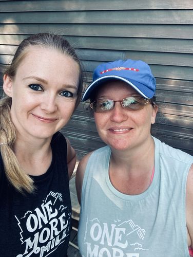 Customer photo review of One More Mile Ladies’ Muscle Tank
