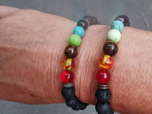 Kundenbewertung mit Foto zu 7 CHAKRA LAVA STEIN DIFFUSER ARMBAND