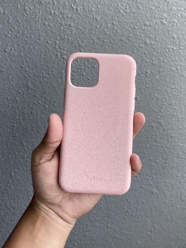 Customer photo review of Eco Friendly iPhone 11 Pro Phone Case - Whale 2.0 in Blush Pink