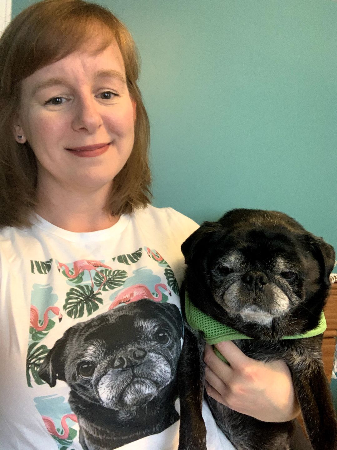 Customer photo review of Original Pet Pop Art Women's Crew Neck T-shirt