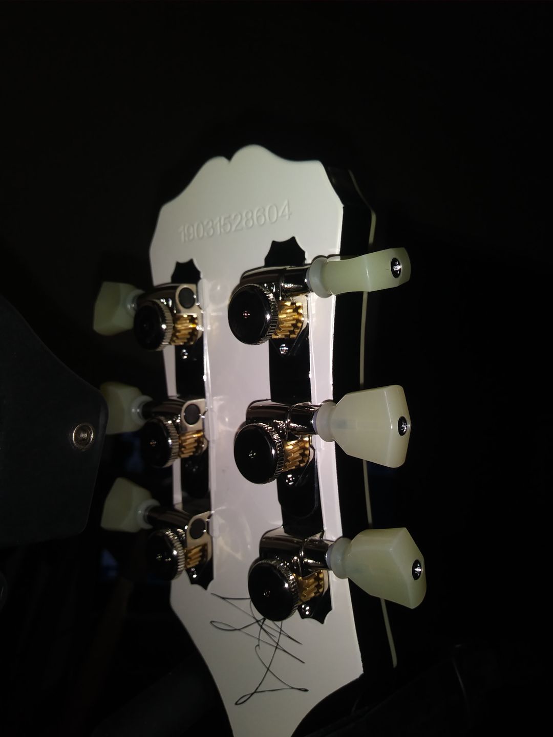 Customer photo review of Guitar Tuner Upgrade Kit for 3+3 Headstocks (10mm Post Holes)
