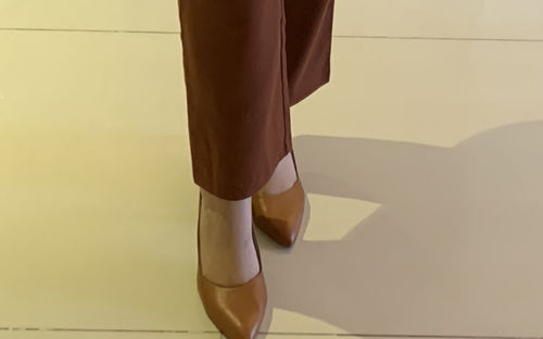 Customer photo review of Daisy Heels in Tan