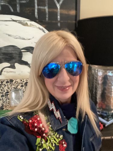 Customer photo review of Sacred Heart Denim Jacket