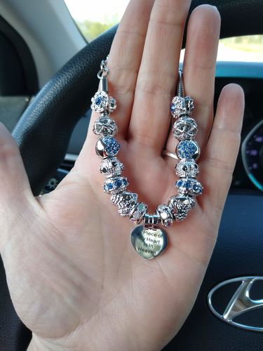 Customer photo review of Piece Of My Heart Bracelet