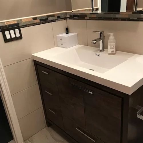 Customer photo review of Machinto Luxury Vanity
