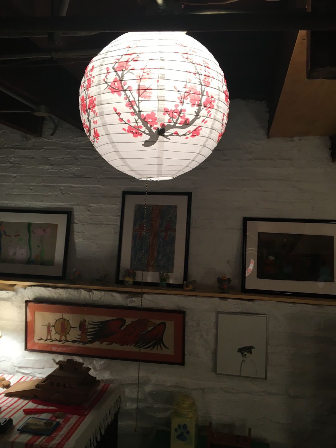 Customer photo review of 12" White Fine Line Premium Even Ribbing Paper Lantern, Extra Sturdy